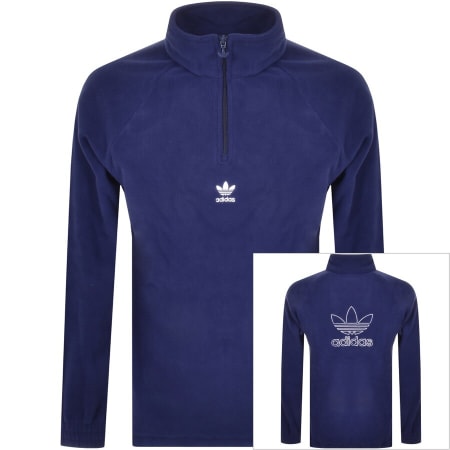Product Image for adidas Originals Trefoil Logo Track Fleece Blue