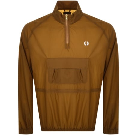 Product Image for Fred Perry Half Zip Ripstop Jacket Brown
