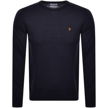 Product Image for Farah Vintage Mullen Knit Jumper Navy