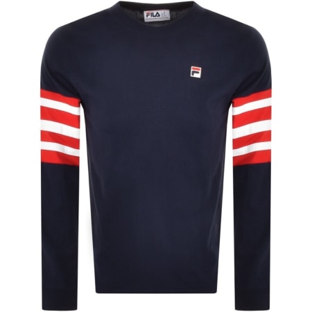 Product Image for Fila Lang Long Sleeve T Shirt Navy
