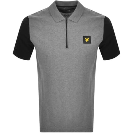 Product Image for Lyle And Scott Contrast Sleeve Polo T Shirt Grey
