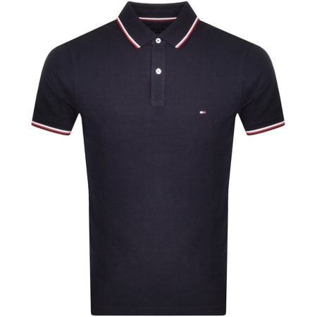 Product Image for Tommy Hilfiger Tipped Slim Fit Polo T Shirt Navy