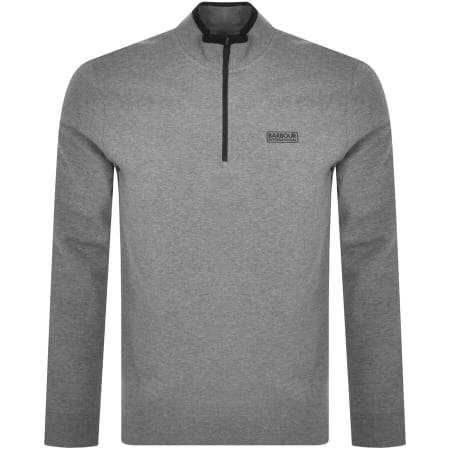 Product Image for Barbour International Half Zip Sweatshirt Grey
