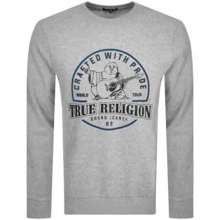 Product Image for True Religion Crew Neck Sweatshirt Grey