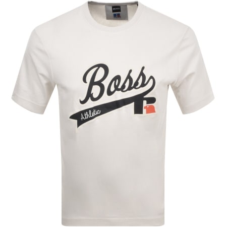 Product Image for BOSS X Russell Athletic T RA Logo T Shirt White