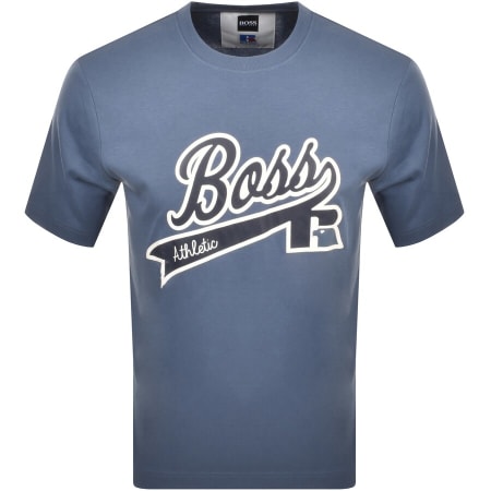 Product Image for BOSS X Russell Athletic T RA Logo T Shirt Blue