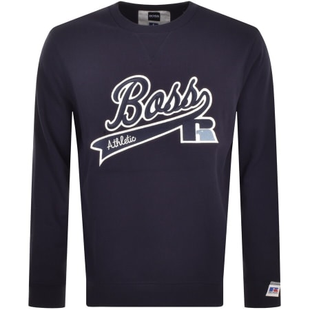Product Image for BOSS X Russell Athletic Stedman Sweatshirt Navy