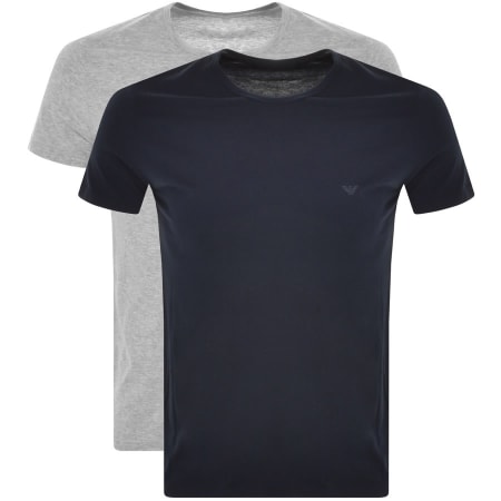 Product Image for Emporio Armani 2 Pack Lounge T Shirts Navy