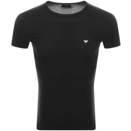 Product Image for Emporio Armani Crew Neck Slim Fit T Shirt Black