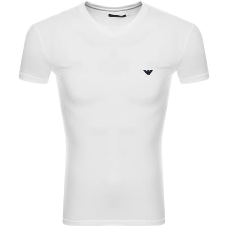 Product Image for Emporio Armani V Neck Lounge T Shirt White