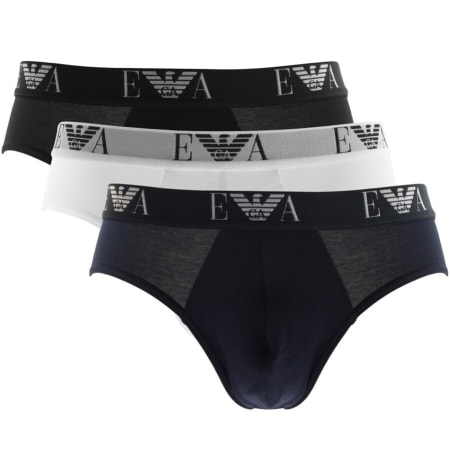 Product Image for Emporio Armani Underwear 3 Pack Boxer Briefs Black