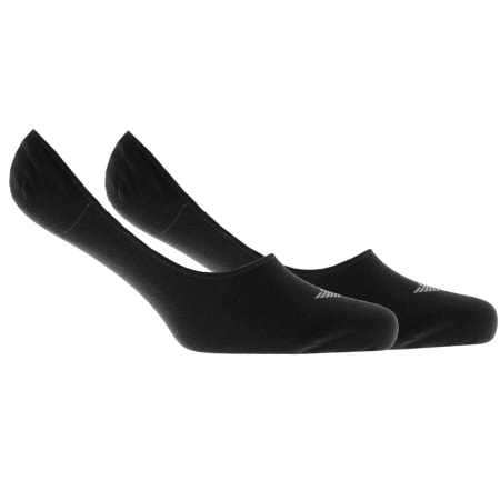 Product Image for Emporio Armani 2 Pack Invisible Socks Black