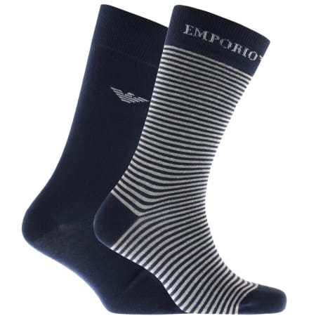 Product Image for Emporio Armani 2 Pack Socks Navy