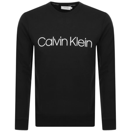 Product Image for Calvin Klein Logo Crew Neck Sweatshirt Black