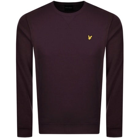 Product Image for Lyle And Scott Crew Neck Sweatshirt Burgundy
