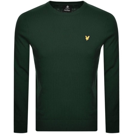 Product Image for Lyle And Scott Crew Neck Merino Knit Jumper Green
