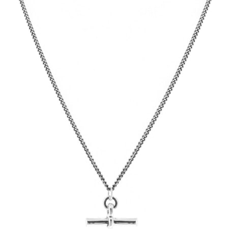 Product Image for Serge Denimes T Bar Necklace Silver