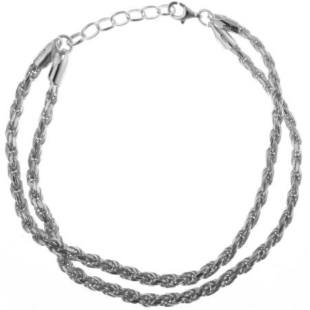 Product Image for Serge Denimes Silver Rope Bracelet Silver