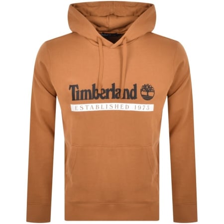 Product Image for Timberland Logo Hoodie Brown