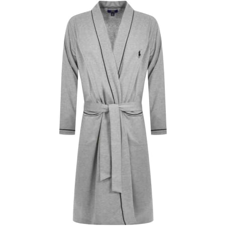 Product Image for Ralph Lauren Logo Dressing Gown Grey