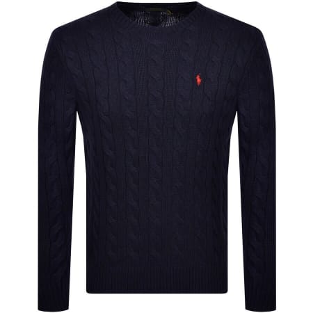 Product Image for Ralph Lauren Driver Crew Neck Knit Jumper Navy