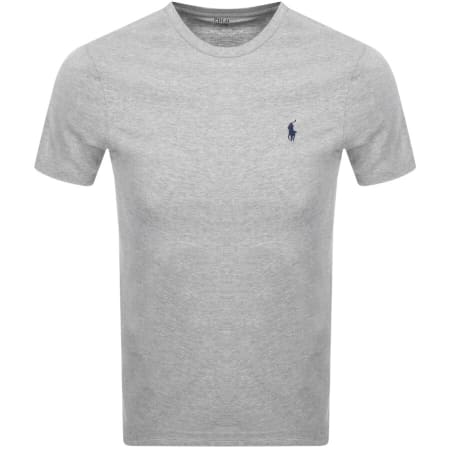 Product Image for Ralph Lauren Crew Neck Custom Fit T Shirt Grey