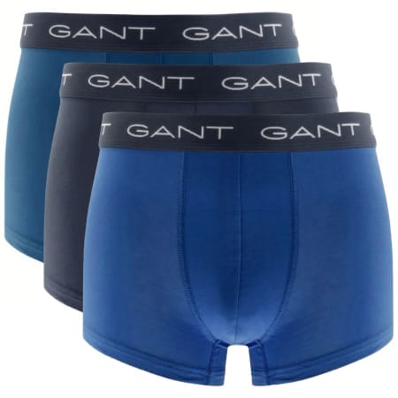 Product Image for Gant Three Pack Stretch Boxer Trunks Blue