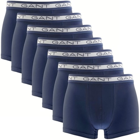 Product Image for Gant Seven Pack Stretch Boxer Trunks Navy
