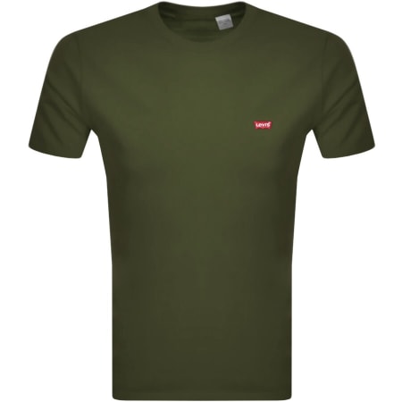Product Image for Levis Original Crew Neck Logo T Shirt Green