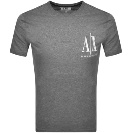 Product Image for Armani Exchange Crew Neck Logo T Shirt Grey
