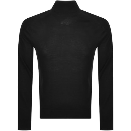 Product Image for Armani Exchange Roll Neck Knit Jumper Black