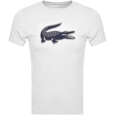 Product Image for Lacoste Sport Crew Neck Logo T Shirt White