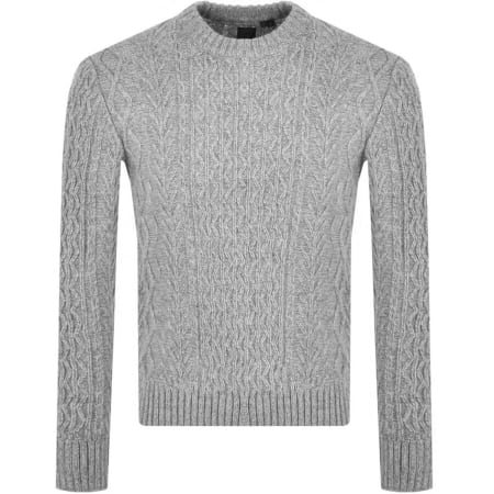 Product Image for Superdry Jacob Cable Knit Jumper Grey