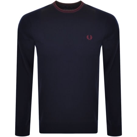 Product Image for Fred Perry Crew Neck Knit Jumper Navy