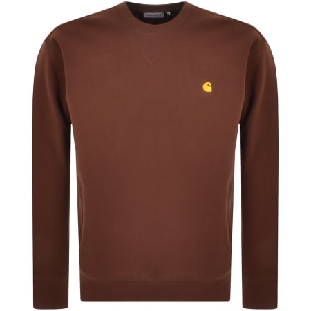 Product Image for Carhartt WIP Script Logo Sweatshirt Brown