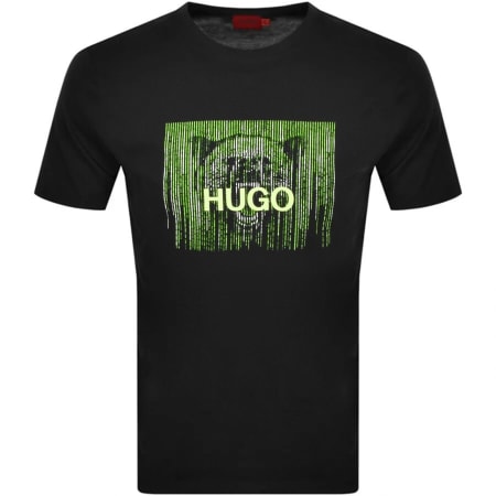 Product Image for HUGO Dintage Crew Neck T Shirt Black