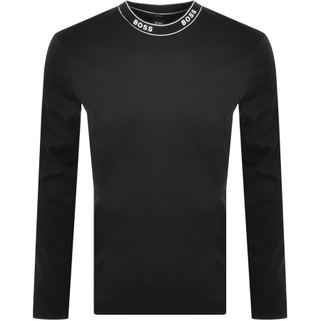 Product Image for BOSS Talley 14 Logo Long Sleeved T Shirt Black