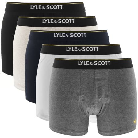 Product Image for Lyle And Scott Five Pack Boxer Shorts Grey