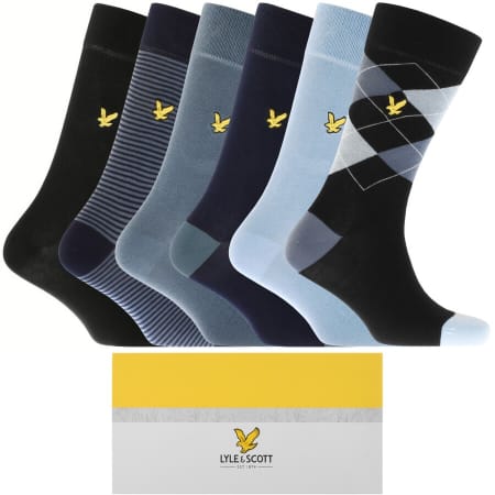 Product Image for Lyle And Scott Gift Set Six Pack Logo Socks