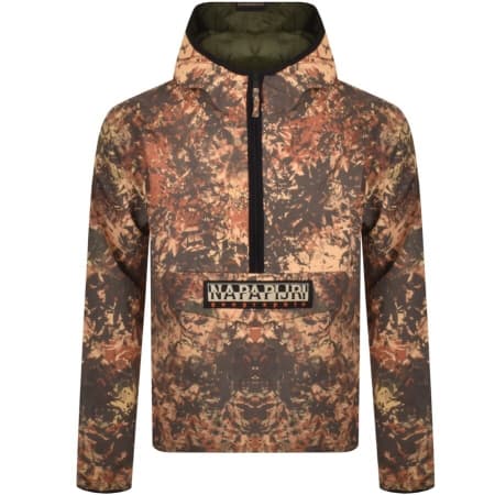 Product Image for Napapijri Taika Fall Half Zip Camo Jacket Khaki