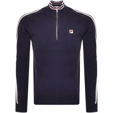 Product Image for Fila Vintage Nathaniel Half Zip Sweatshirt Navy