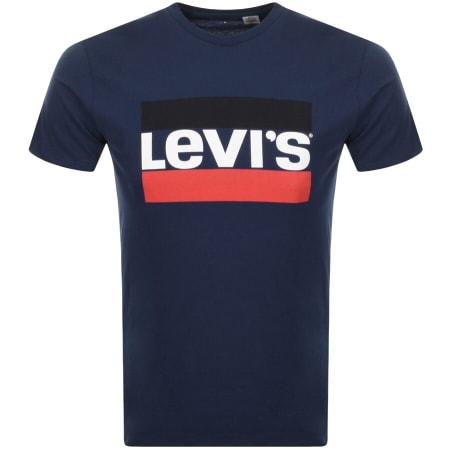 Product Image for Levis Crew Neck Sportswear T Shirt Blue