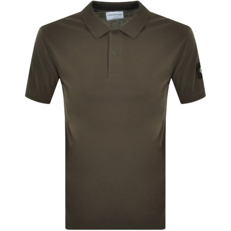 Product Image for Calvin Klein Jeans Short Sleeve Polo T Shirt Khaki