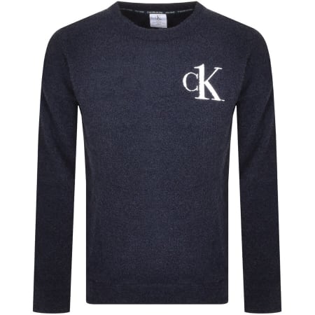 Product Image for Calvin Klein Logo Crew Neck Sweatshirt Blue