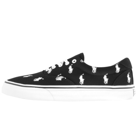 Product Image for Ralph Lauren Thornton Canvas Trainers Black
