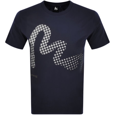 Product Image for Money Relec Sig Dot Crew Logo T Shirt Navy