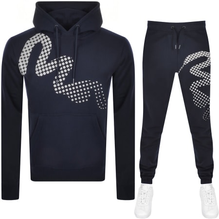 Product Image for Money Logo Hood Tracksuit Navy