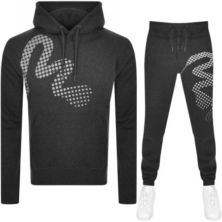 Product Image for Money Logo Hood Tracksuit Grey