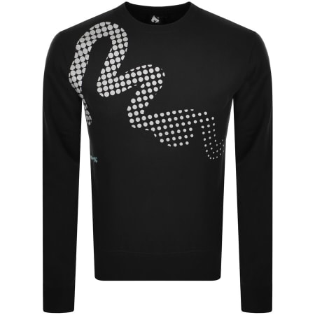 Product Image for Money Reflec Logo Crew Neck Sweatshirt Black