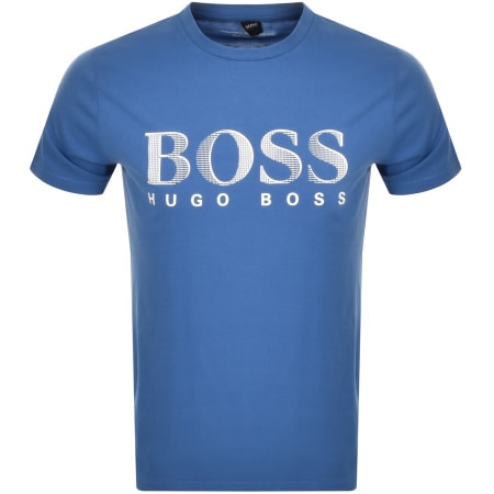Product Image for BOSS UV Protection Logo T Shirt Blue